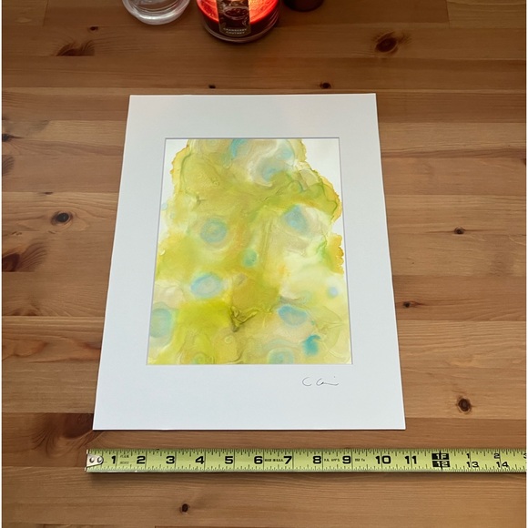 New Original Signed Artwork Alcohol Ink on Paper 157 - Picture 5 of 5